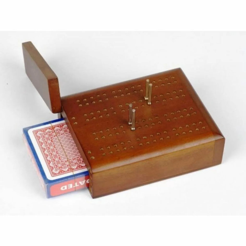 Dal Rossi Travel Cribbage Wood With Play Cards