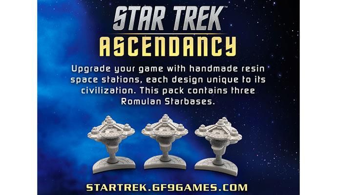 Star Trek Ascendancy Accessory Star Bases (3) Romulan - ST031