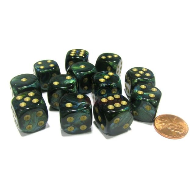 CHX 27615 Scarab 16mm d6 Jade/gold Block (12)