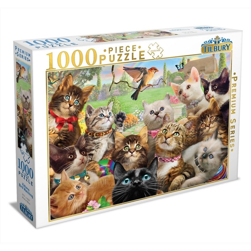 Tilbury Kittens Bird Watching Puzzle 1000pc