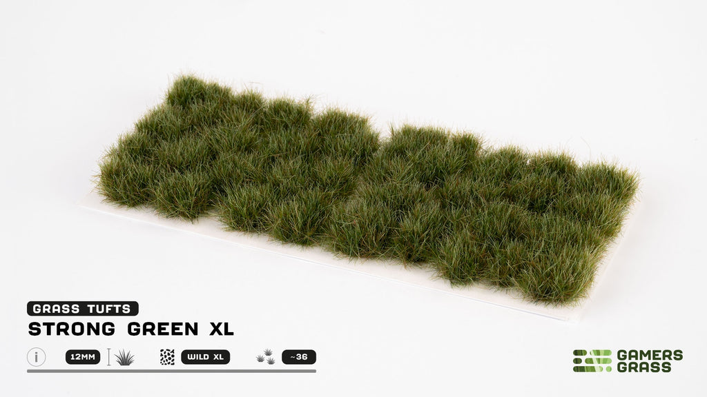 Gamers Grass - Strong Green XL (12mm) - GG12-SG