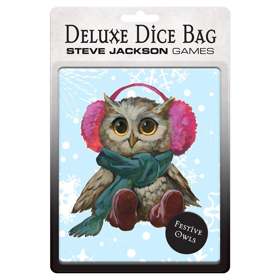 Deluxe Dice Bag Festive Owls