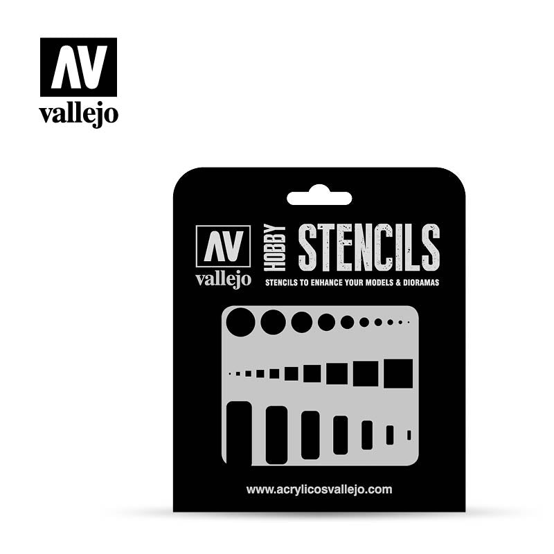 Vallejo Stencils - Air Markings - Access Trap Doors