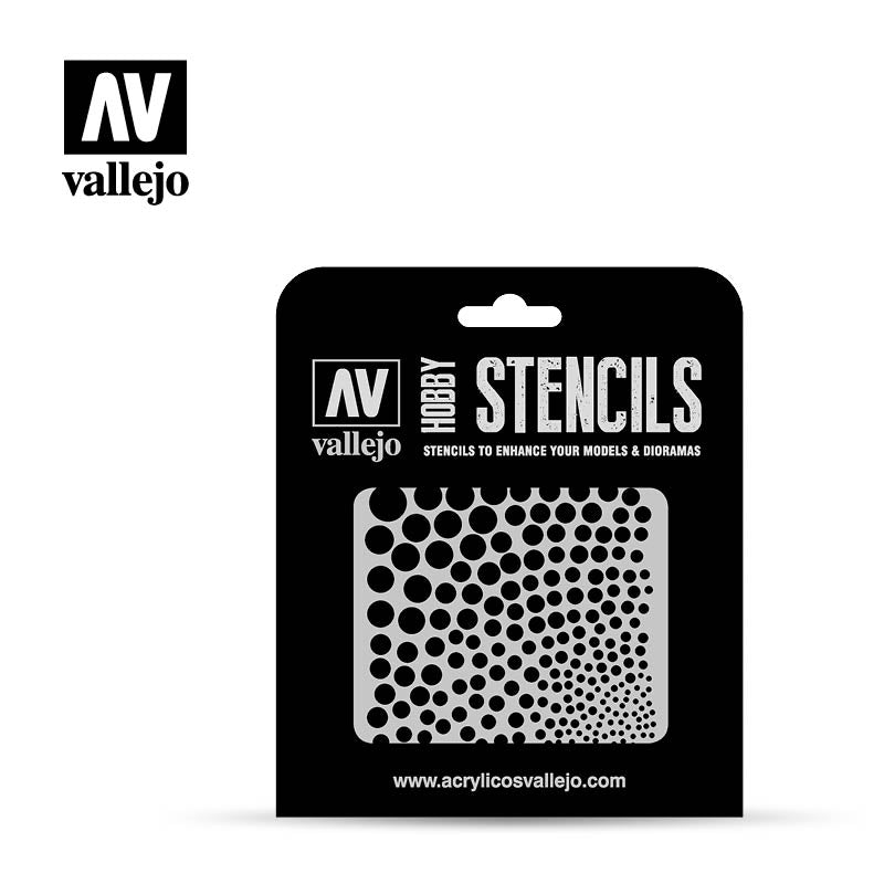 Vallejo Stencils - Sci-Fi & Fantasy - Circle Textures