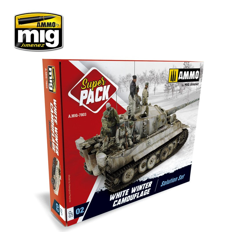 Ammo by MIG Super Pack White Winter Camouflage Solutions Pack