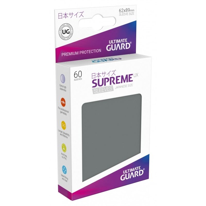 Ultimate Guard Supreme UX Sleeves Japanese Size Dark Grey (60)