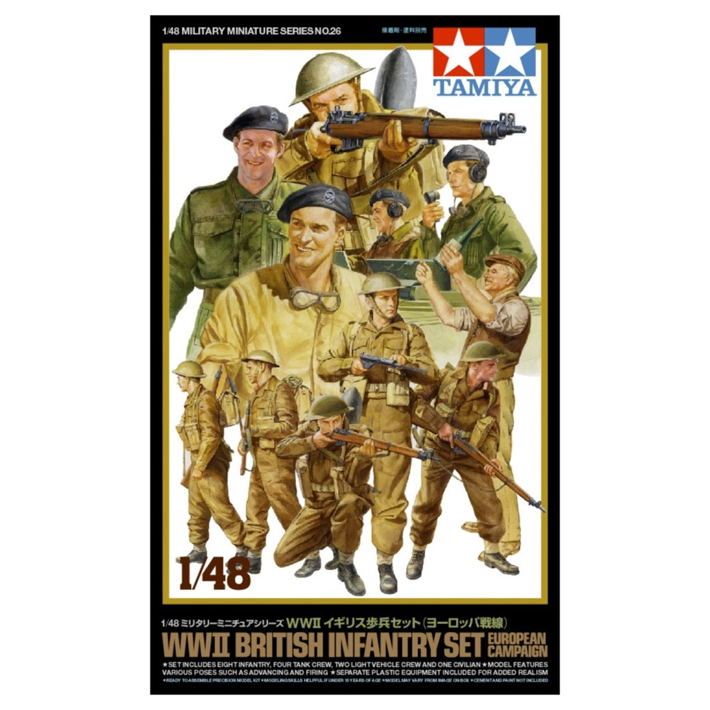 Tamiya - 32526 - 1/48 WWII British Infantry Set European Campaign