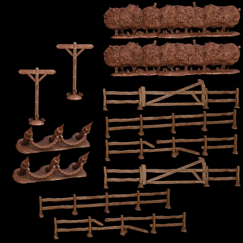 Terrain Crate - Battlefield Fences & Hedges