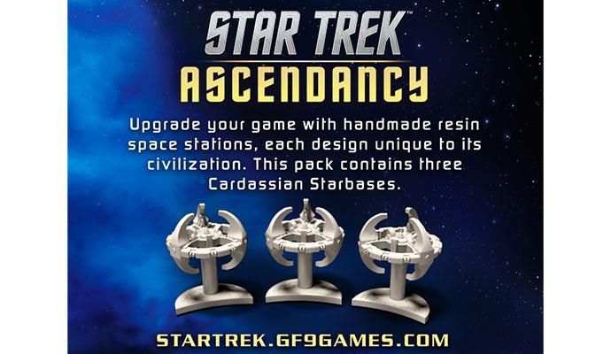 Star Trek Ascendancy Accessory Star Bases (3) Cardassian