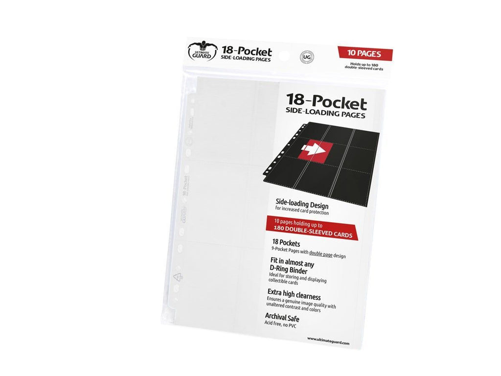 Ultimate Guard 18-Pocket Pages Side-Loading White (10)