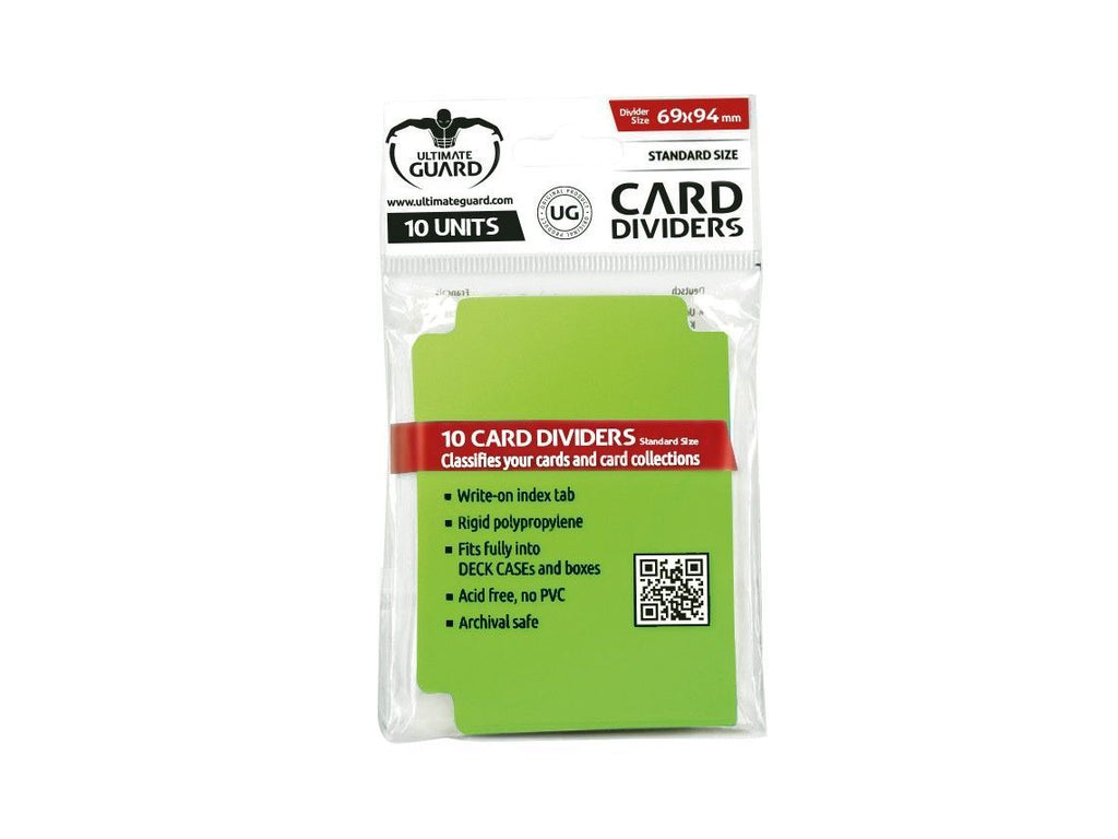 Ultimate Guard Card Dividers Standard Size Light Green (10)