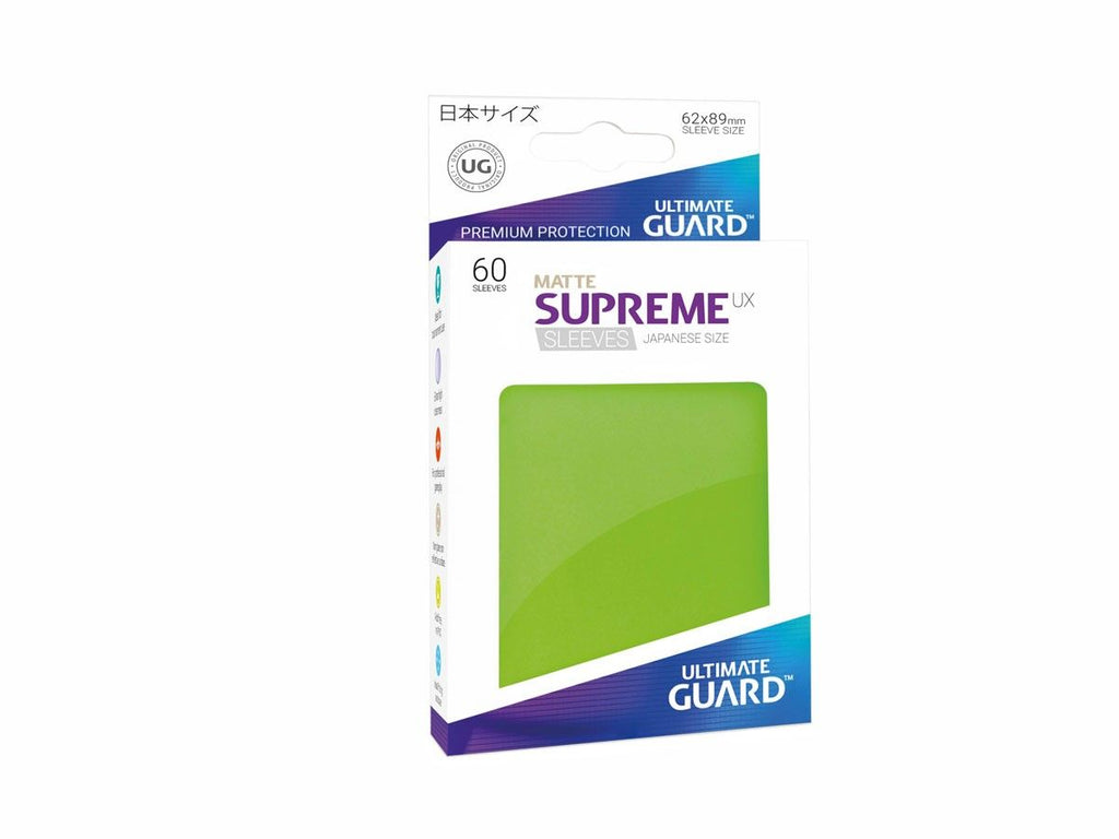 Ultimate Guard Supreme UX Sleeves Japanese Size Matte Light Green (60)