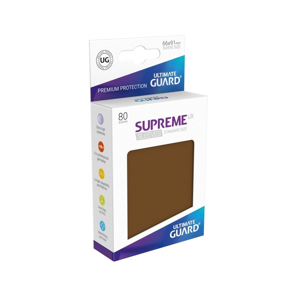 Ultimate Guard Supreme UX Sleeves Standard Size Brown (80)