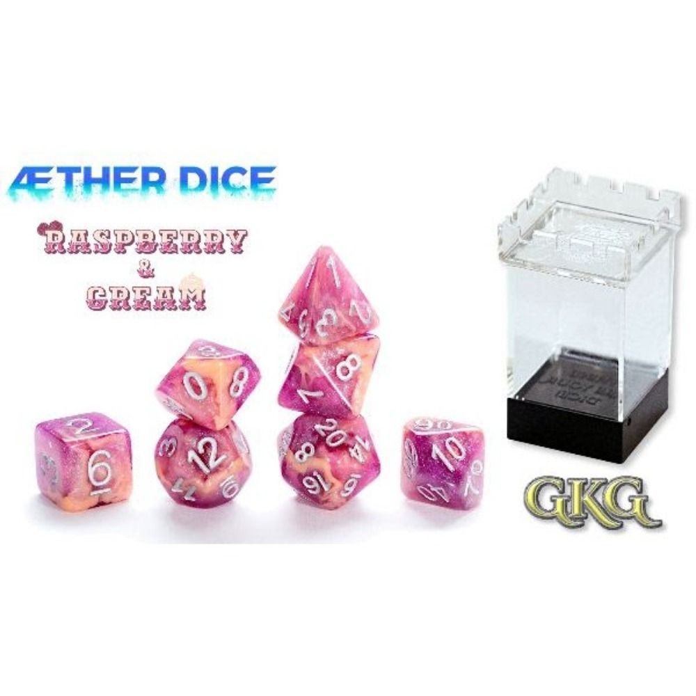 Aether Dice Rasberry and Cream