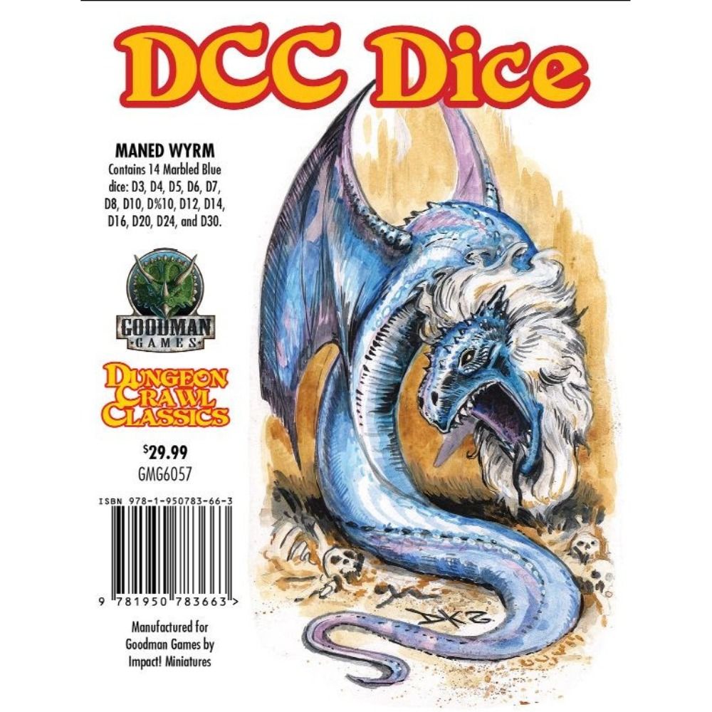 Dungeon Crawl Classics - DCC Dice - Maned Wyrm