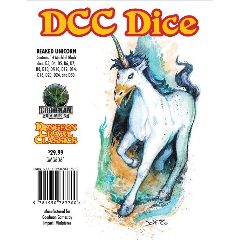 Dungeon Crawl Classics - DCC Dice - Beaked Unicorn