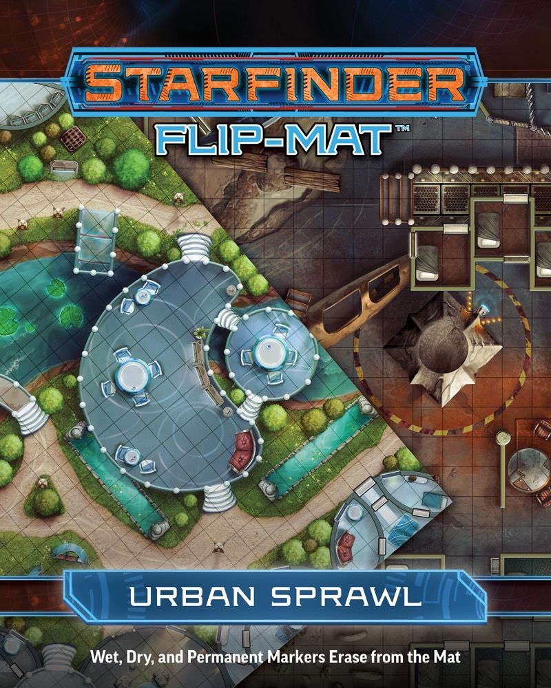 Starfinder RPG Flip Mat Urban Sprawl