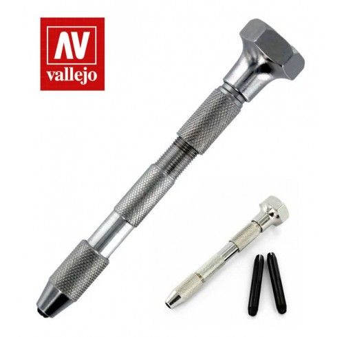 Vallejo - T09001 - Hobby Tools - Pin vice - Double ended, Swivel Top