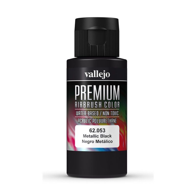 Vallejo - 62.053 - Premium Colour - Metallic Black 60 ml