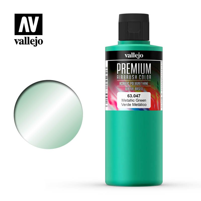 Vallejo Premium Colour - Pearl & Metallics Metallic Green 200ml