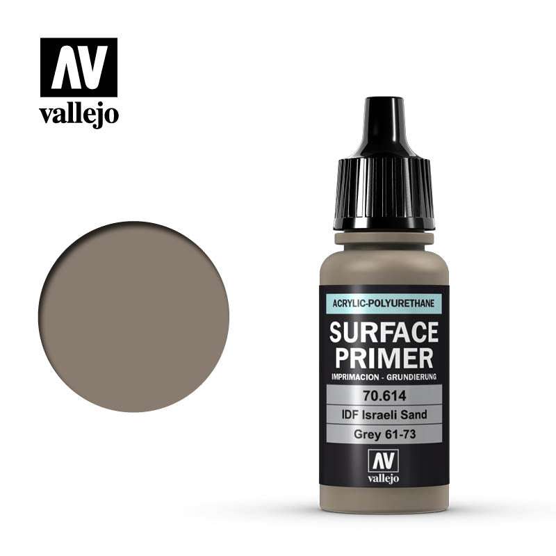 Vallejo Surface Primer - IDF Israelí Sand Grey 61-73 17 ml