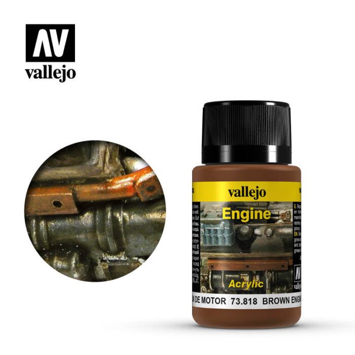 Vallejo Weathering Effects - Brown Engine Soot 40 ml