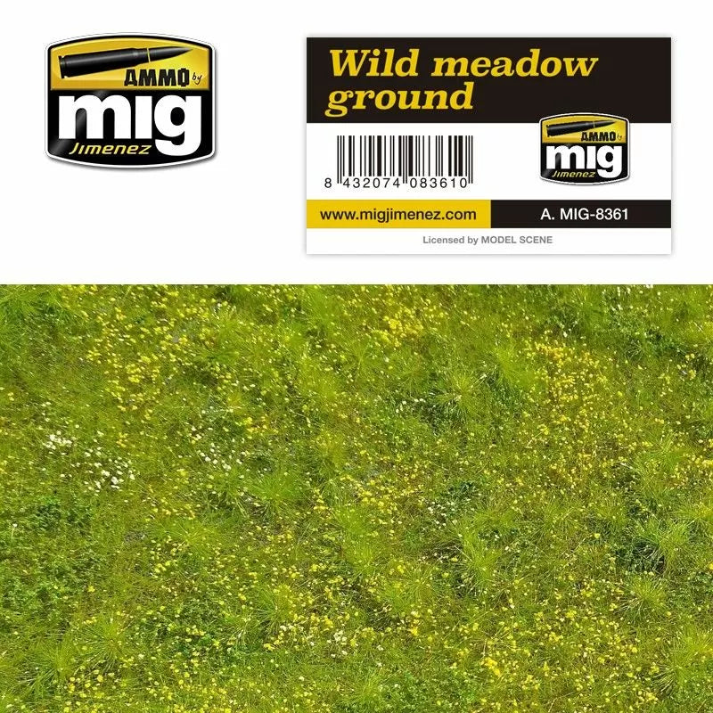 Ammo by MIG Dioramas - Grass Mats - Wild Meadow Ground