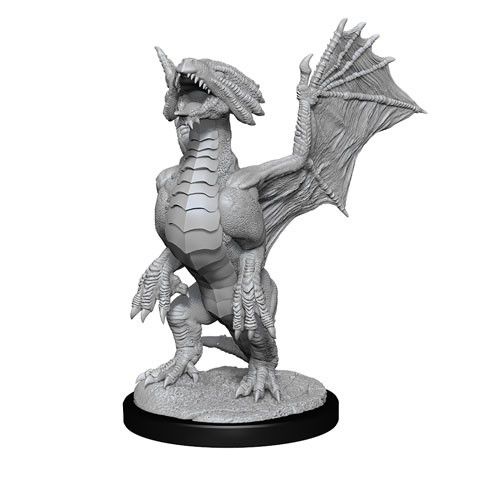 D&D Nolzurs Marvelous Unpainted Miniatures Bronze Dragon Wyrmling & Pile of Sea Found Treasure