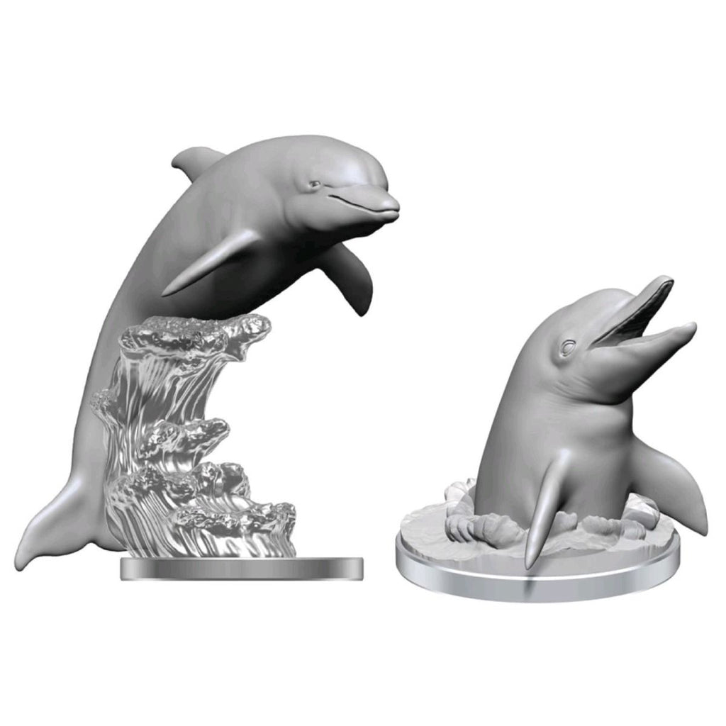 Wizkids Deepcuts Unpainted Miniatures Dolphins