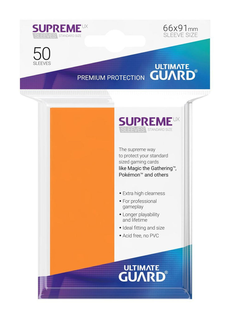 Ultimate Guard Supreme UX Sleeves Standard Size Orange (50)