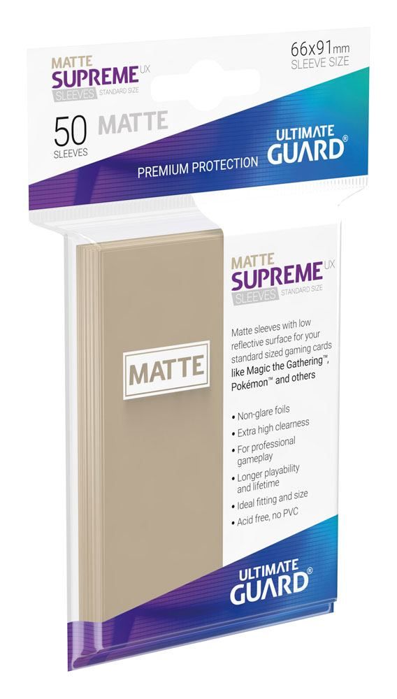 Ultimate Guard Supreme UX Sleeves Standard Size Matte Sand (50)